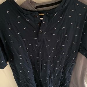 Denim and Flower Shirt